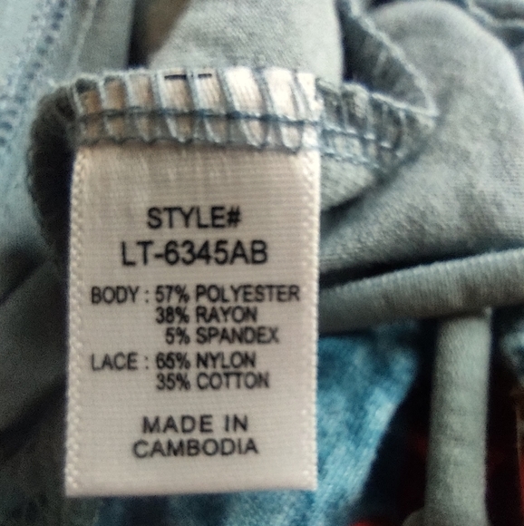 Crochet Lace High Low Cami Top Size Large - Picture 8 of 11